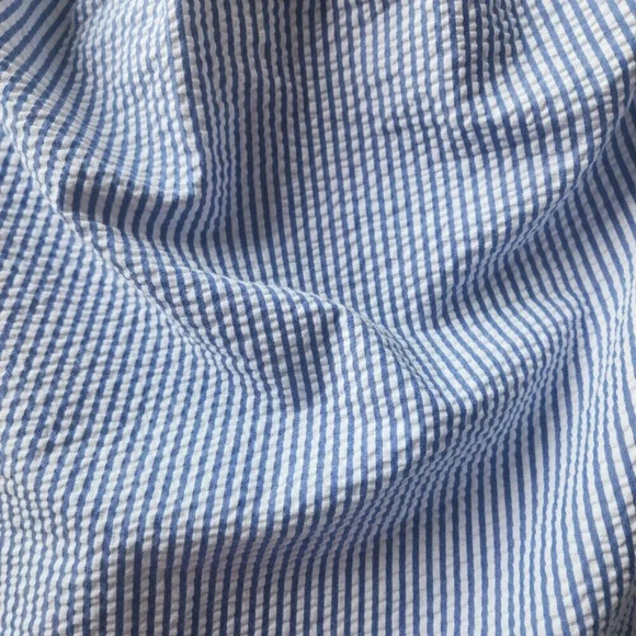 Vineyard Vine Indigo Top Blouse Blue Off Shoulder Striped Stretchy Size 16 - Picture 6 of 9